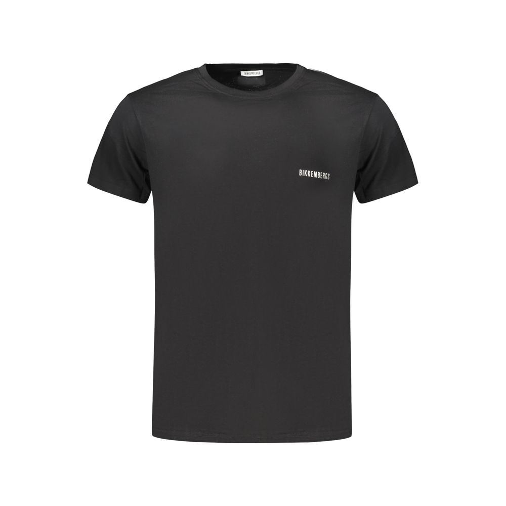 Bikkembergs Schwarzes Baumwoll-T-Shirt für Herren