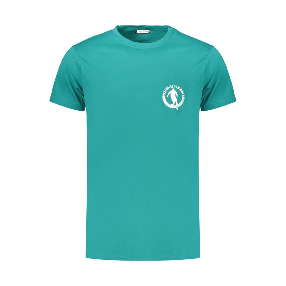 Bikkembergs Grünes Baumwoll-T-Shirt für Herren