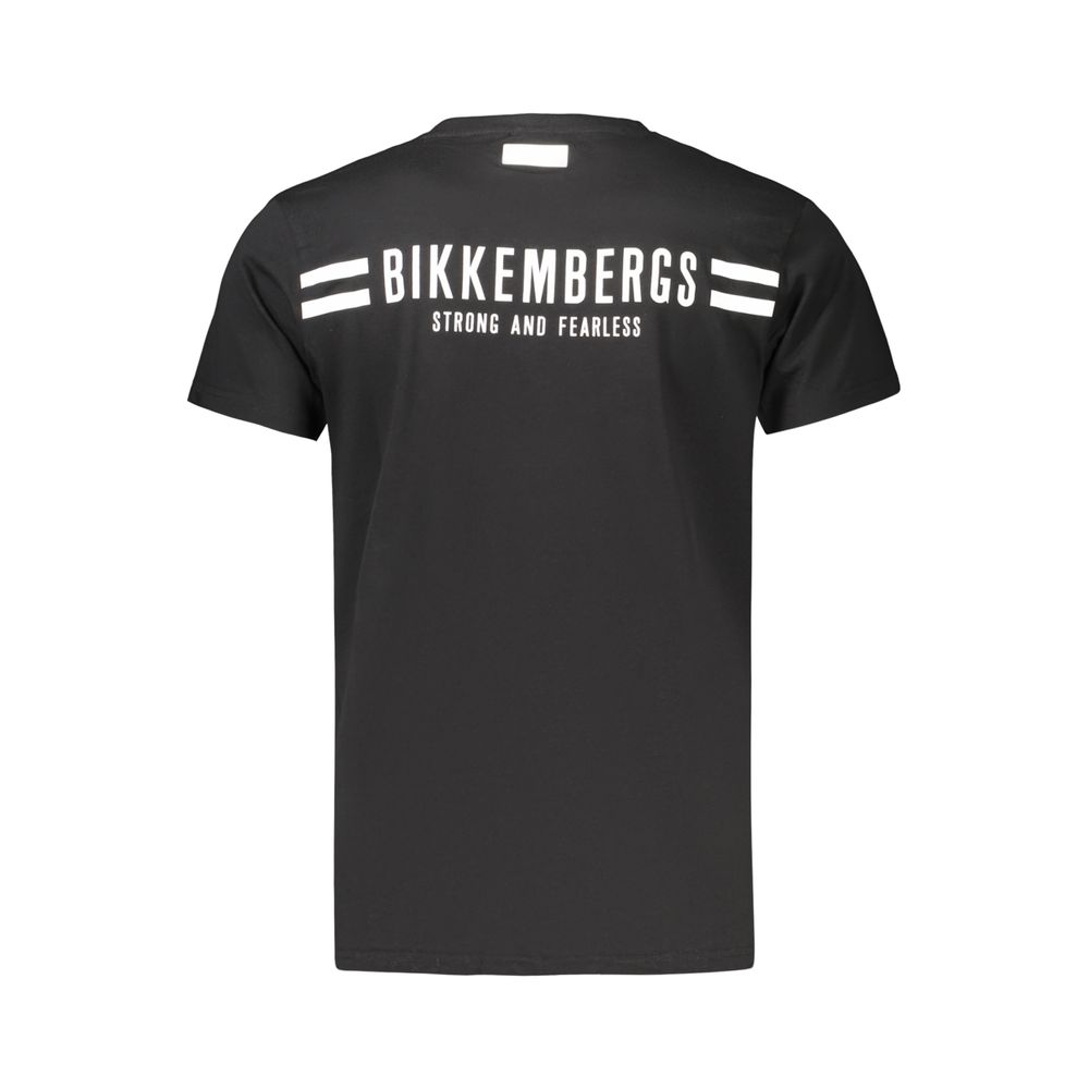 Bikkembergs Schwarzes Baumwoll-T-Shirt für Herren
