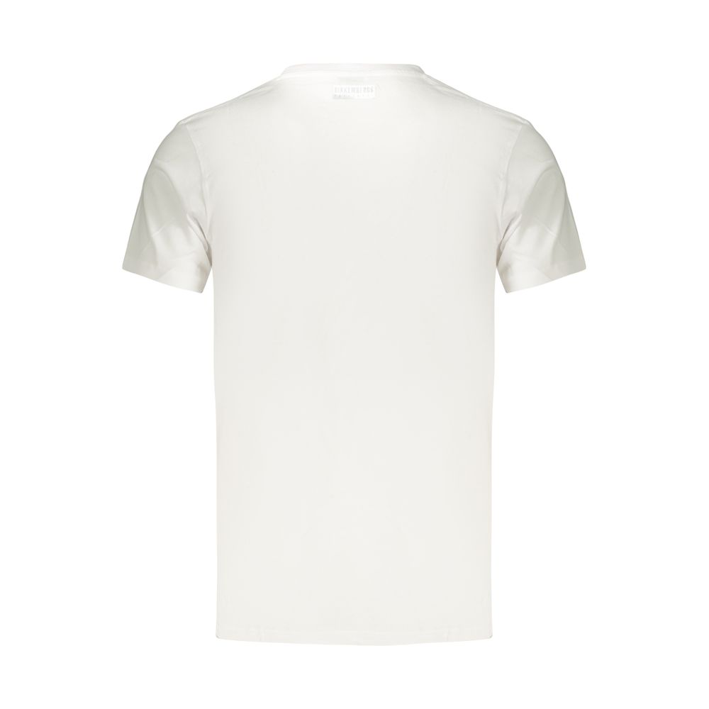 Bikkembergs Weißes Herren-T-Shirt aus Baumwolle