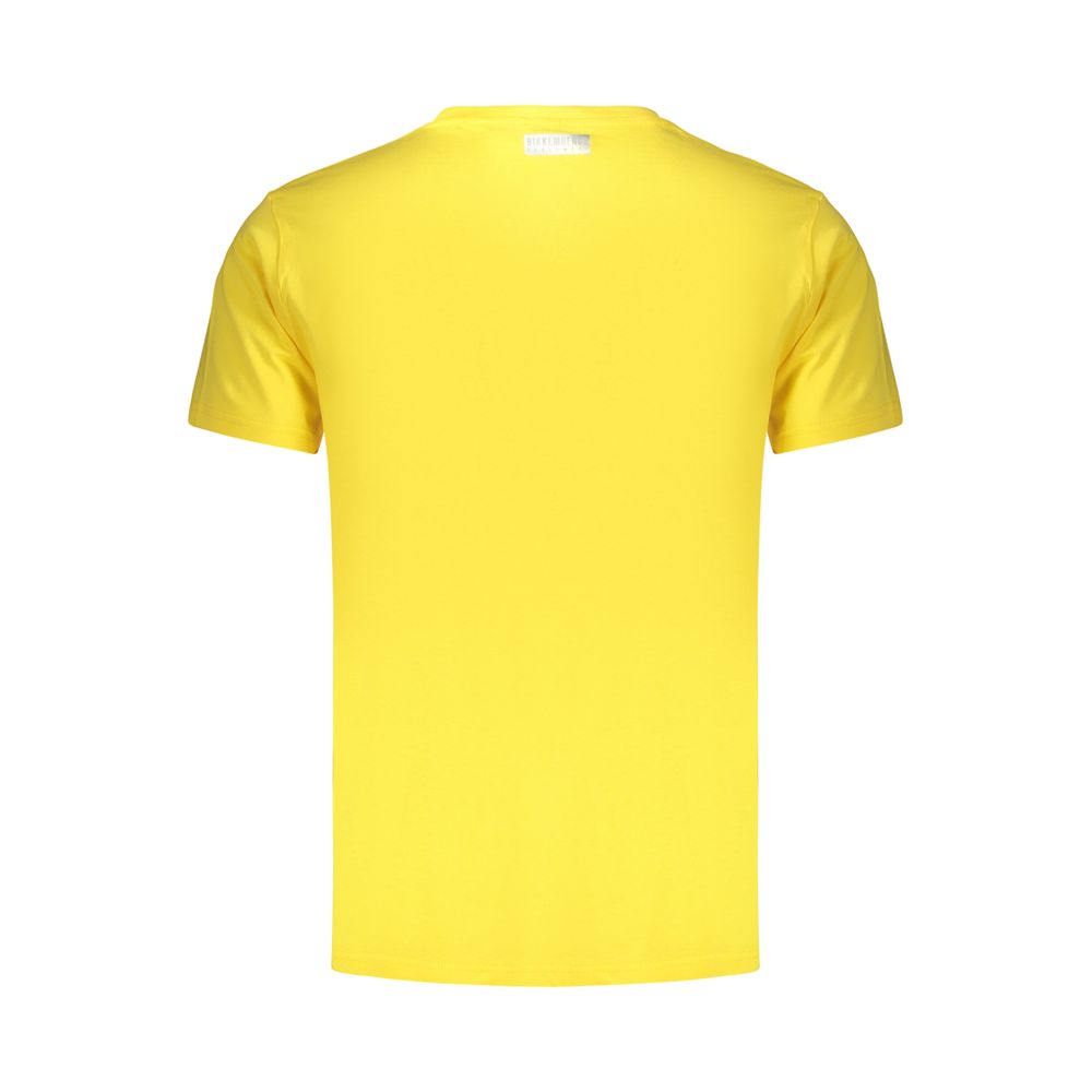 Bikkembergs T-Shirt aus gelber Baumwolle