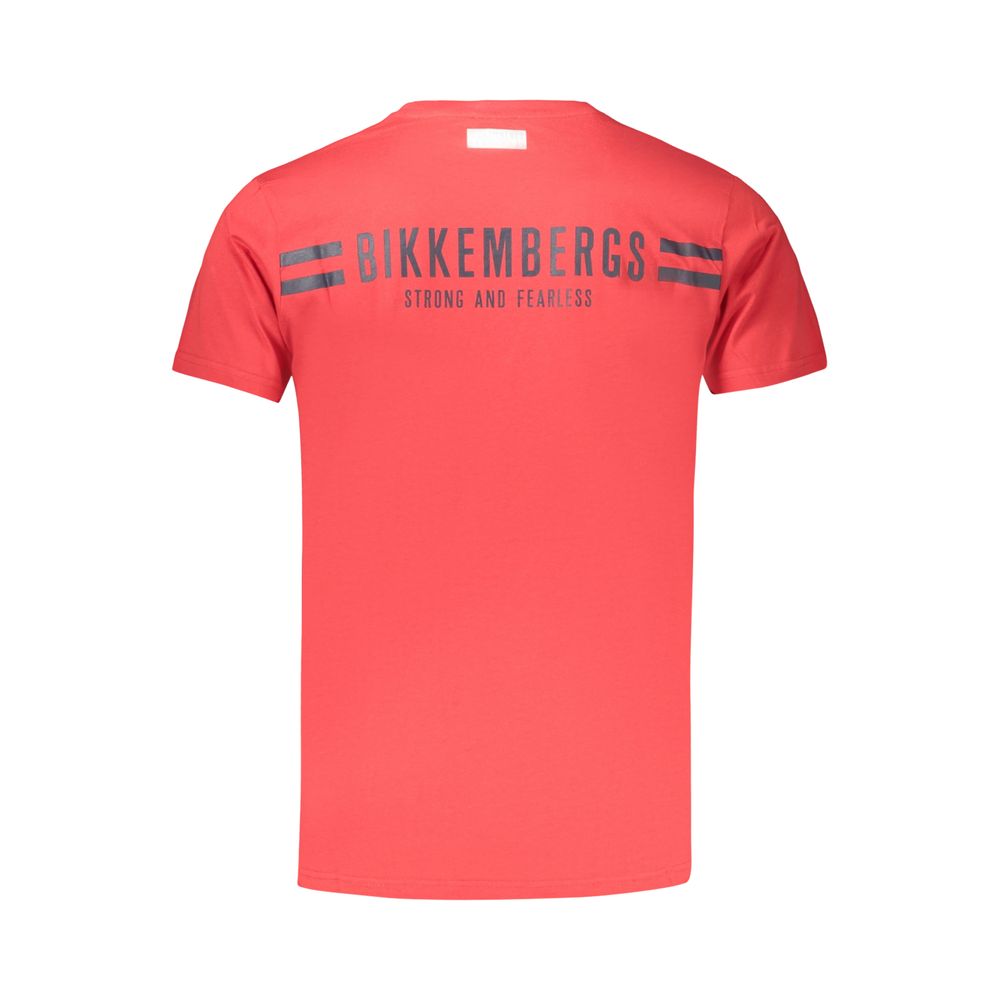 Bikkembergs Baumwoll-T-Shirt in Rot