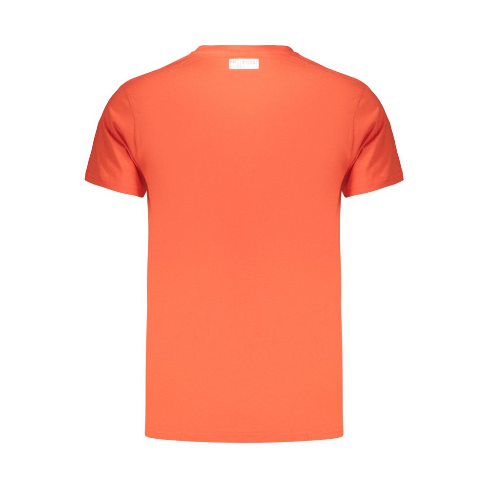 Bikkembergs Orangefarbenes T-Shirt aus Baumwolle