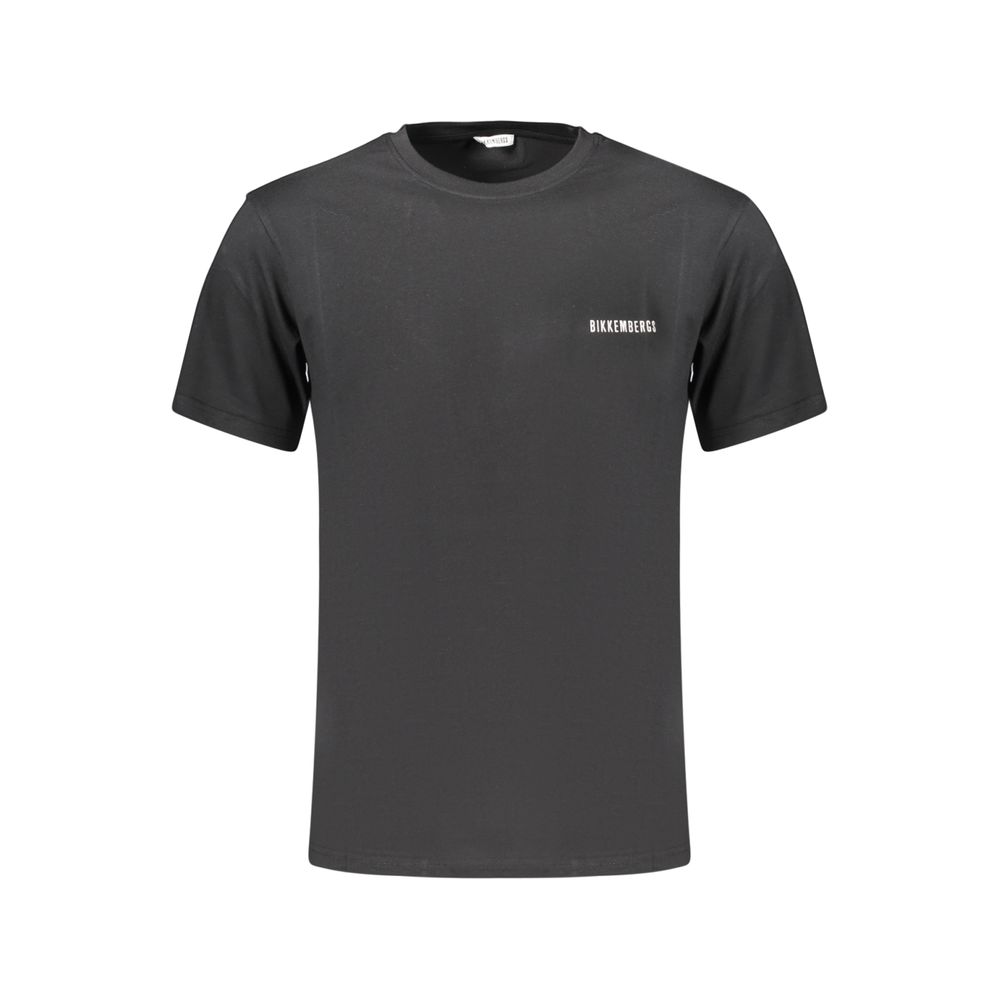 Bikkembergs Schwarzes Baumwoll-T-Shirt für Herren