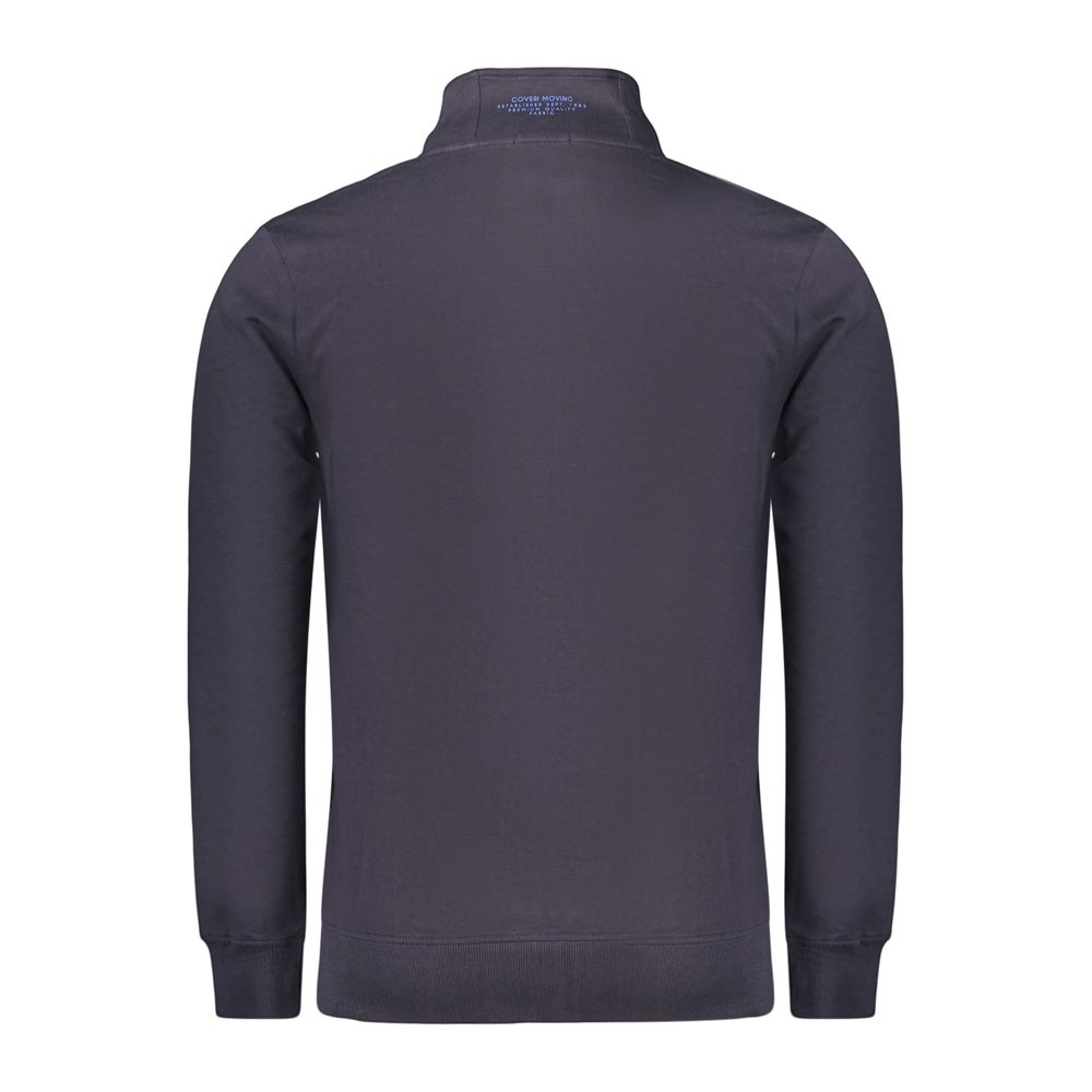Coveri Moving Blaues Baumwoll-Sweatshirt für Herren