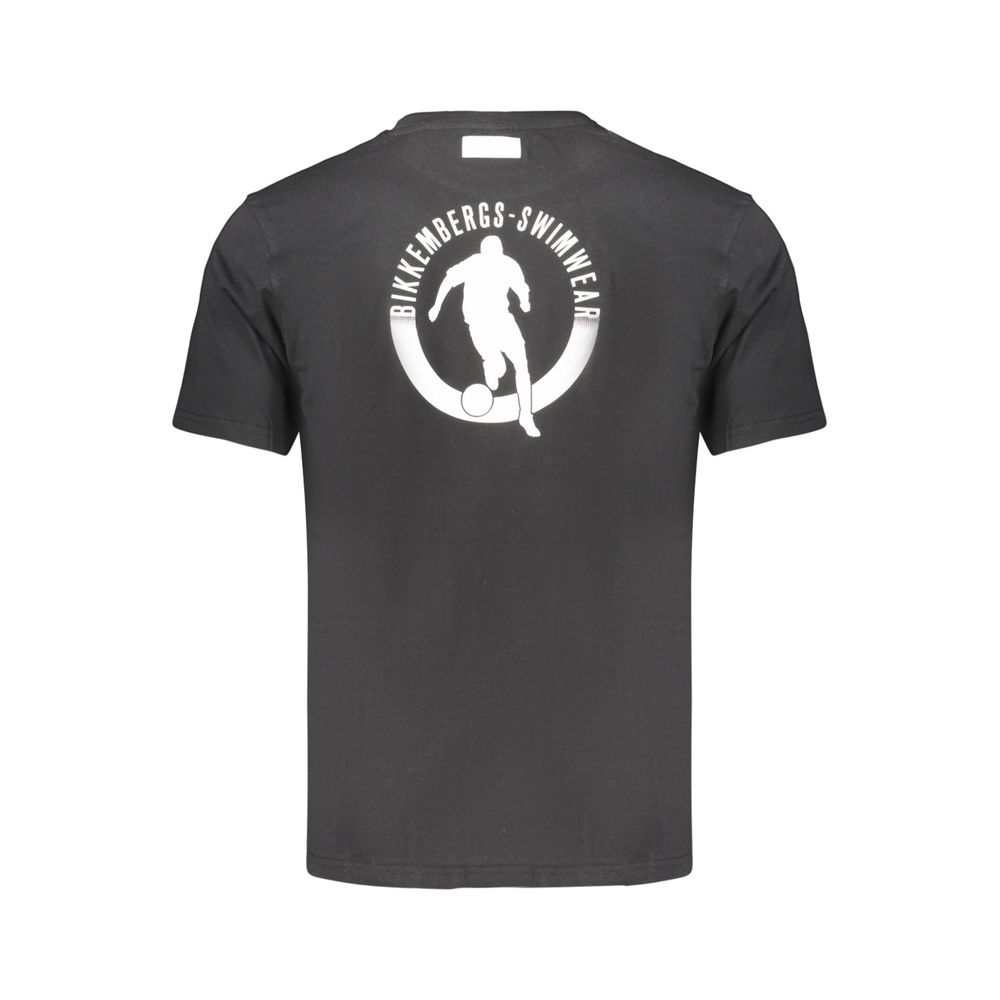 Bikkembergs Schwarzes Baumwoll-T-Shirt für Herren