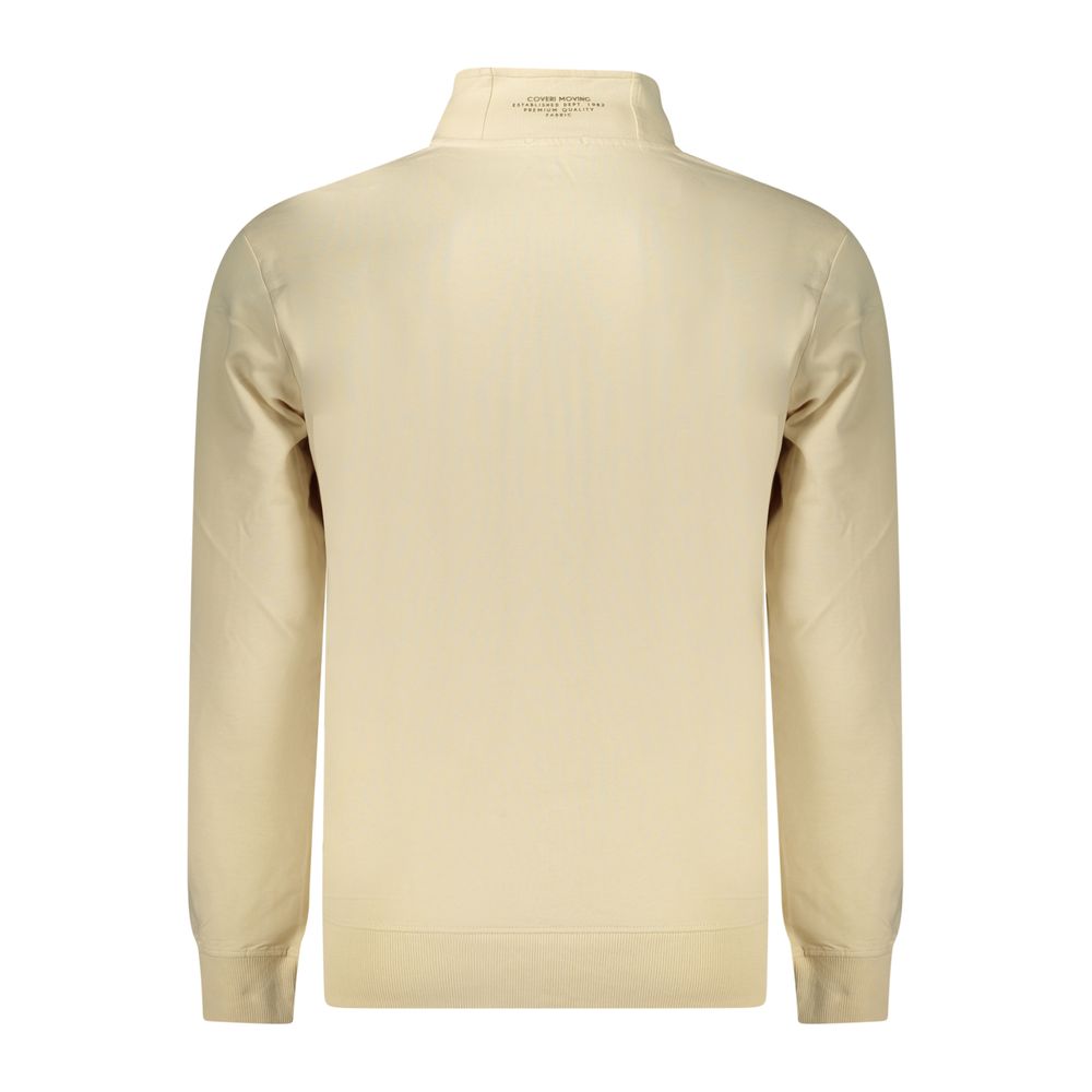 Coveri Moving Beige Baumwoll-Sweatshirt für Herren