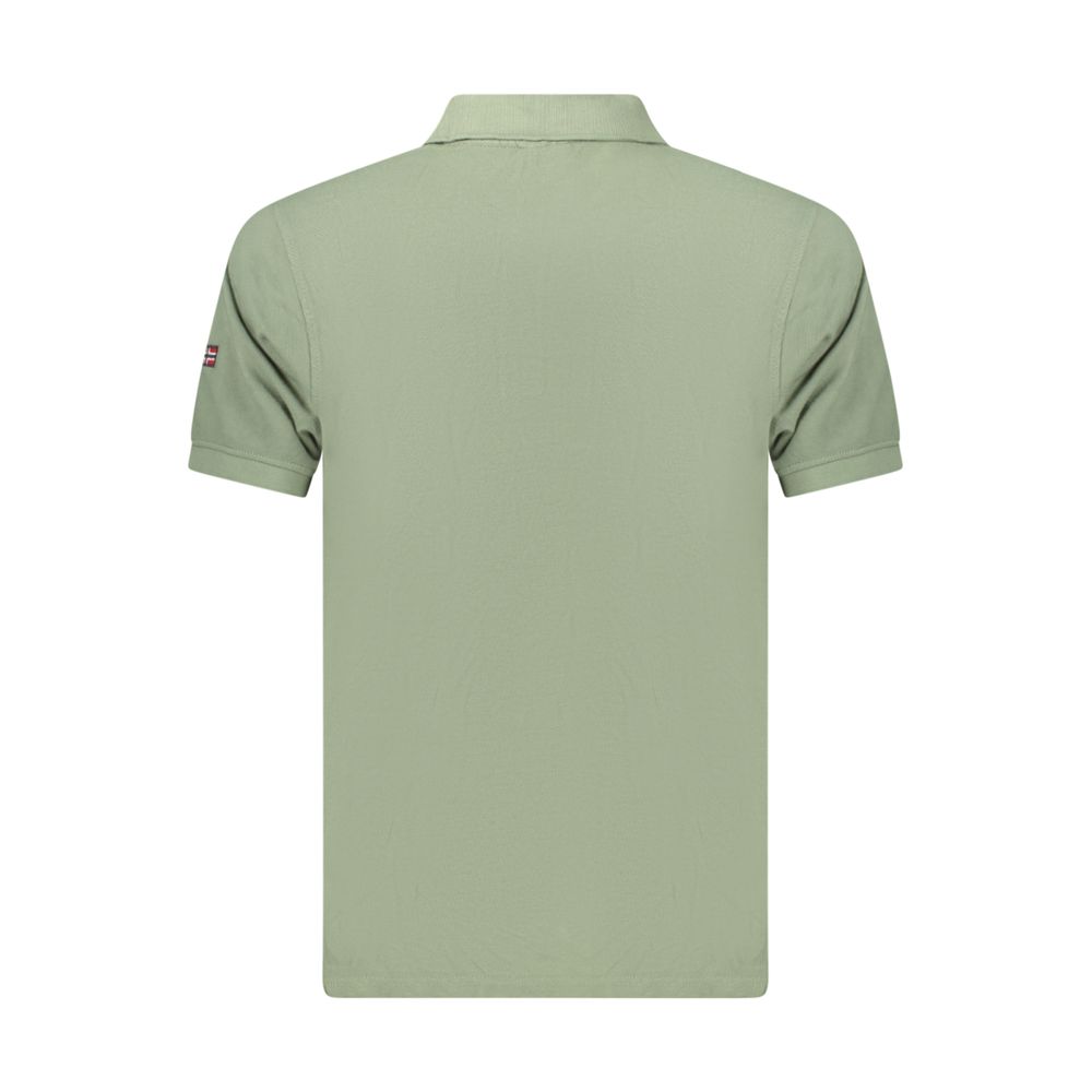 Norway 1963 Grünes Herren-Poloshirt aus Baumwolle