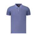 Norway 1963 Blaues Baumwoll-Poloshirt für Herren
