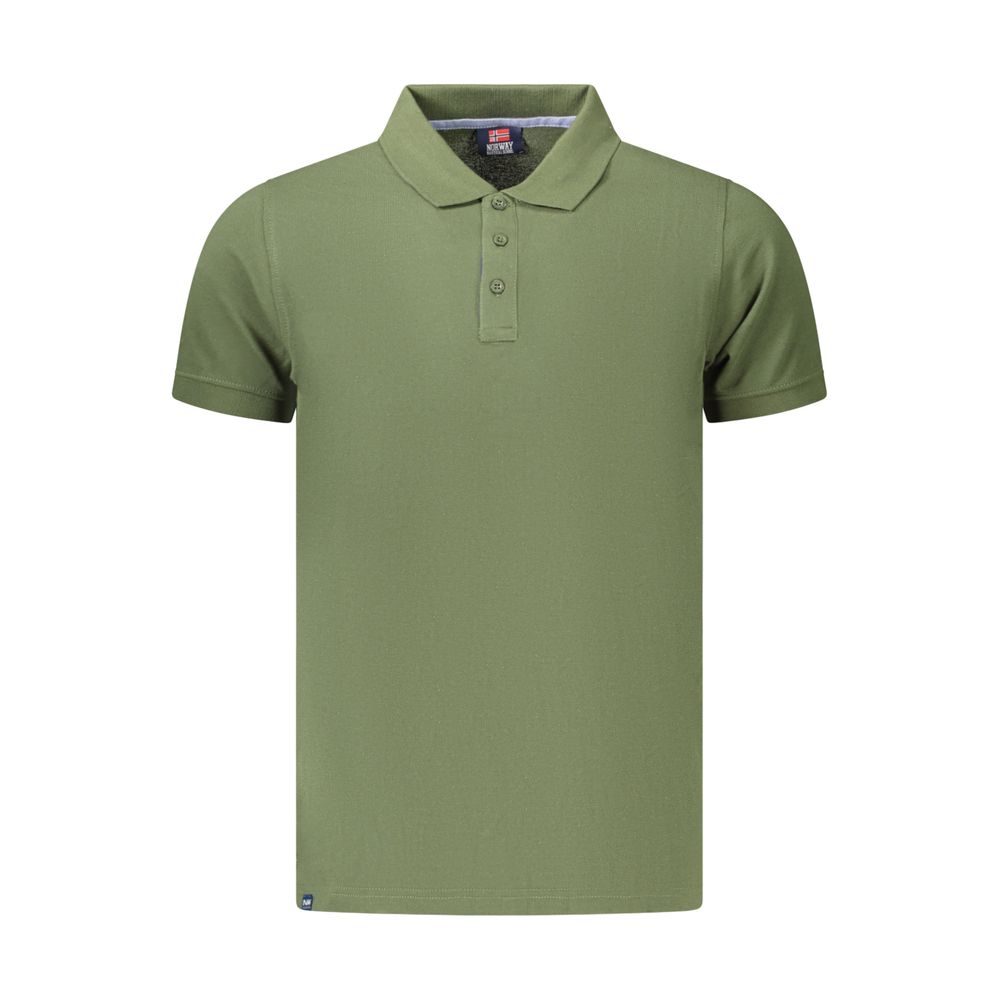 Norway 1963 Herren-Poloshirt Verde aus Baumwolle