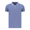 Norway 1963 Blaues Baumwoll-Poloshirt für Herren