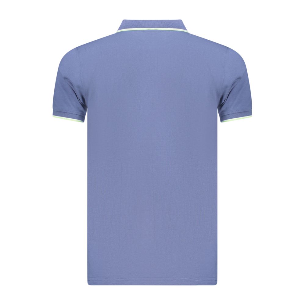 Norway 1963 Blaues Baumwoll-Poloshirt für Herren