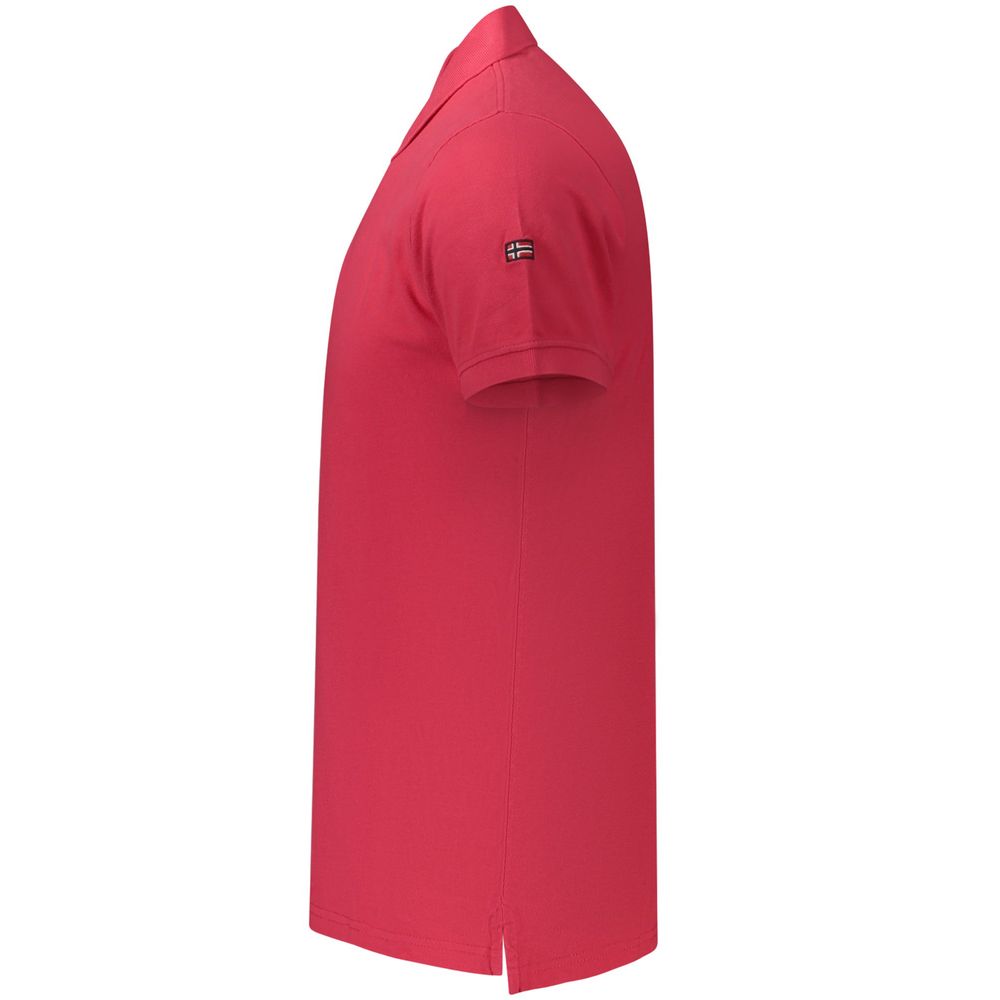 Norway 1963 Rosso Baumwoll-Poloshirt für Herren