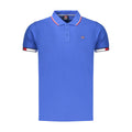 Norway 1963 Blaues Baumwoll-Poloshirt für Herren