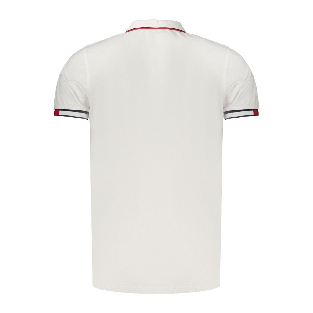 Norway 1963 Weißes Herren-Poloshirt aus Baumwolle