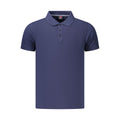 Norway 1963 Blaues Baumwoll-Poloshirt für Herren