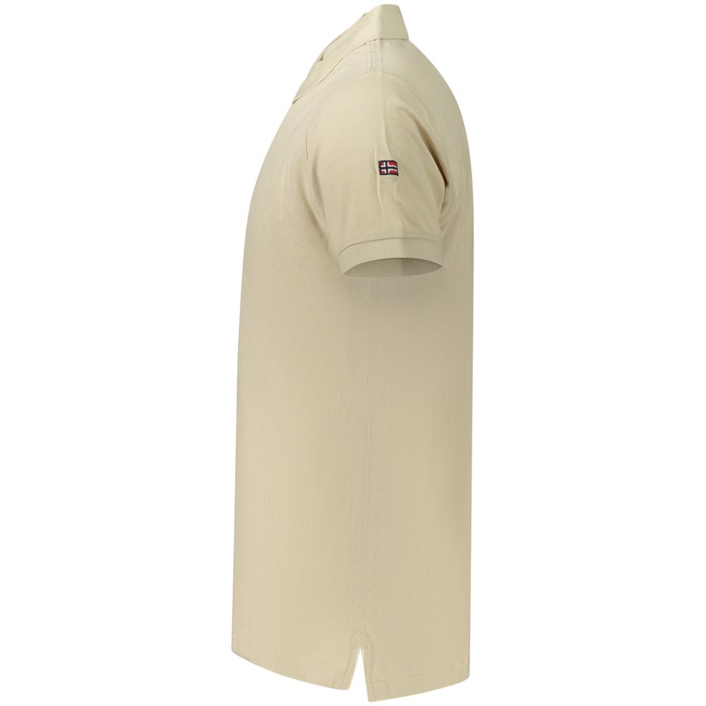 Norway 1963 Beige Baumwoll-Poloshirt für Herren