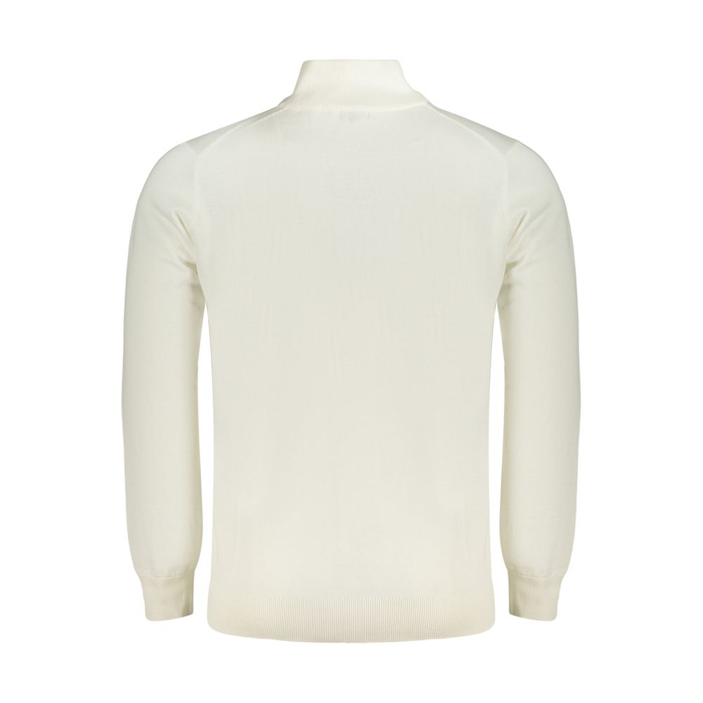 Norway 1963 Weißer Herren-Pullover aus Baumwolle