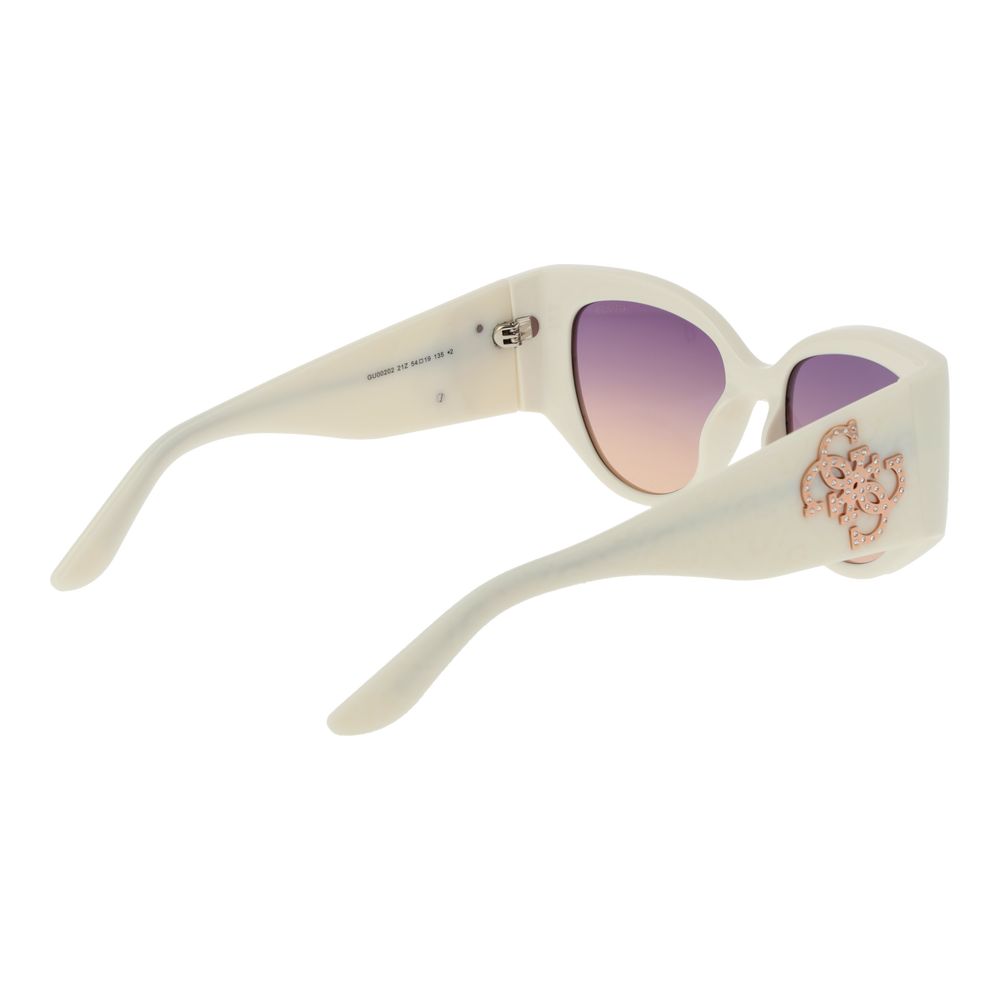 Guess Weiße Sonnenbrille aus Kunststoff