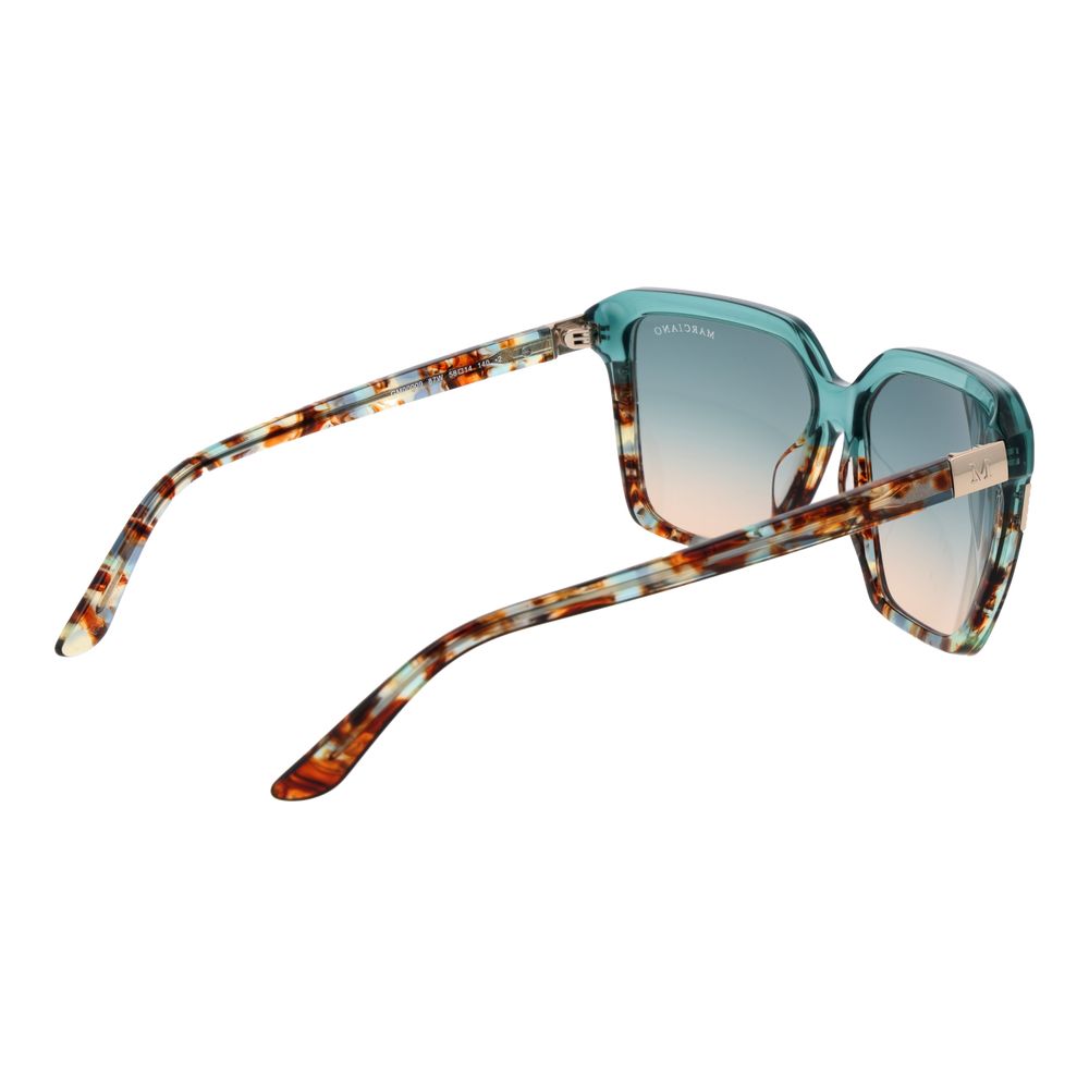 Marciano by Guess Türkis-farbene Sonnenbrille aus Acetat