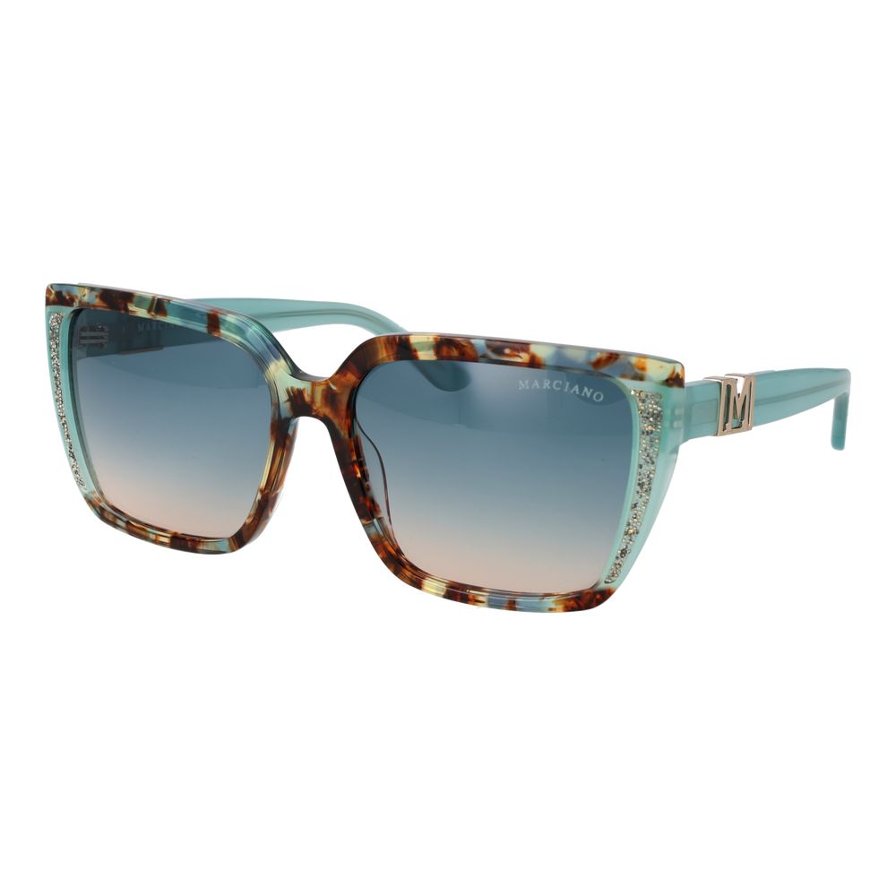 Marciano by Guess Türkis-farbene Sonnenbrille aus Acetat