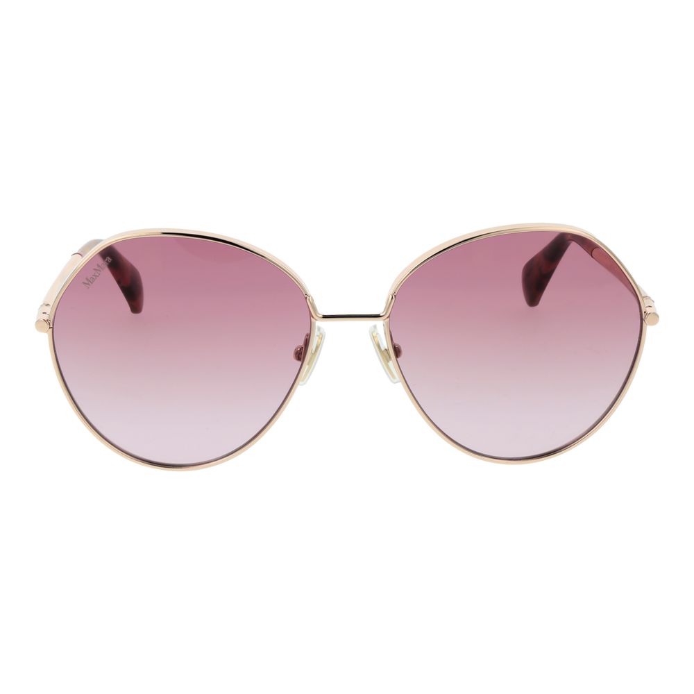 Max Mara Sonnenbrille aus Roségold-Metall