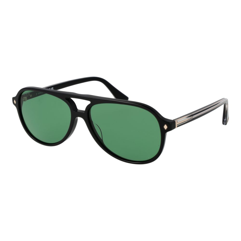 Web Schwarze Sonnenbrille aus Acetat