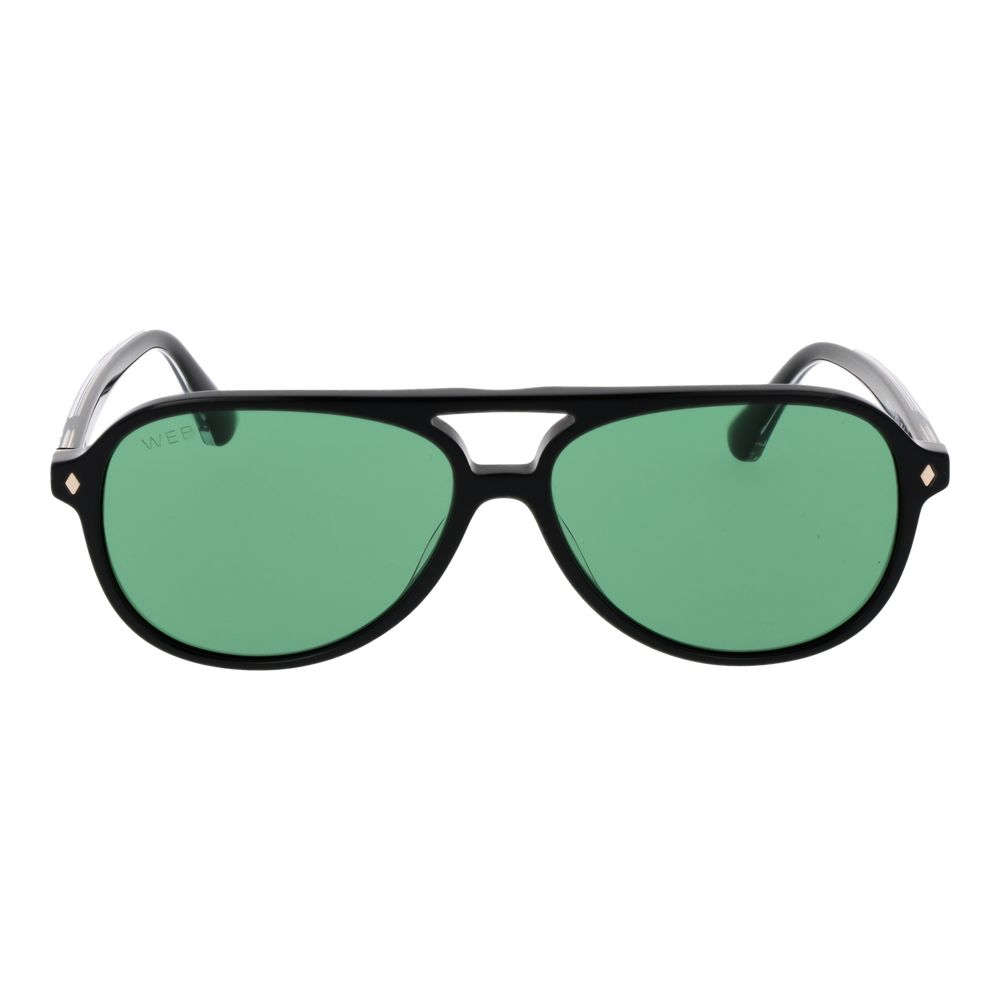 Web Schwarze Sonnenbrille aus Acetat