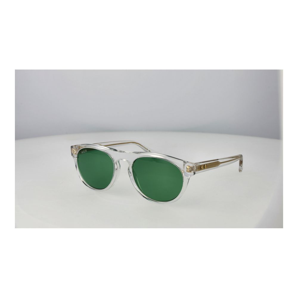 Web Sonnenbrille aus transparentem Acetat