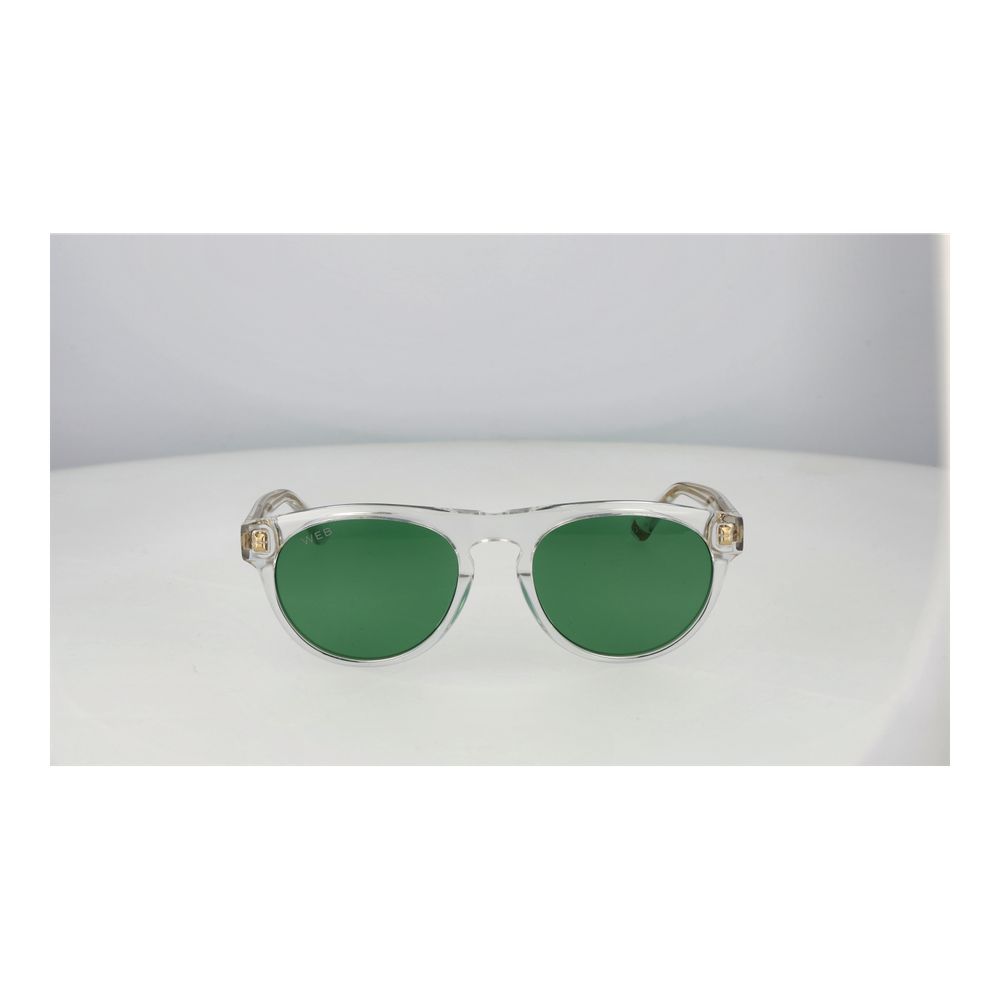 Web Sonnenbrille aus transparentem Acetat