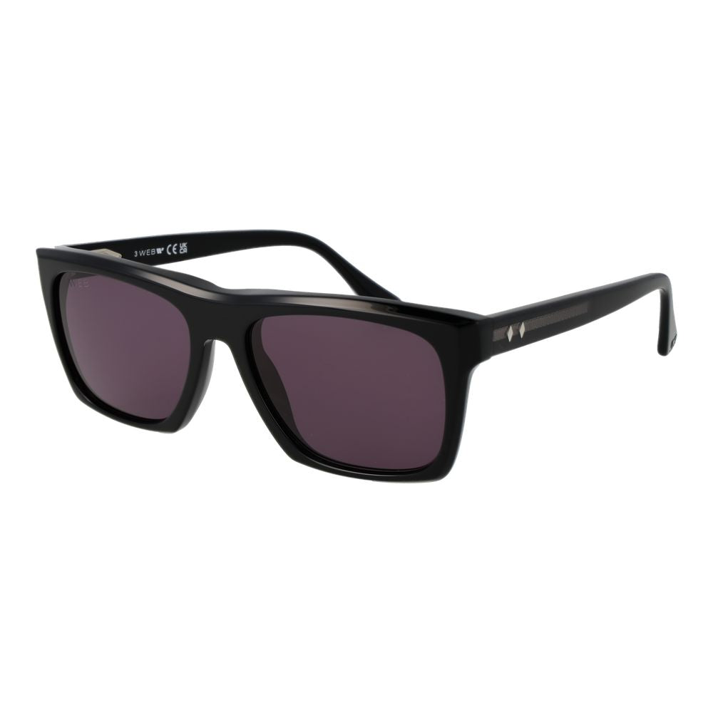 Web Schwarze Sonnenbrille aus Acetat