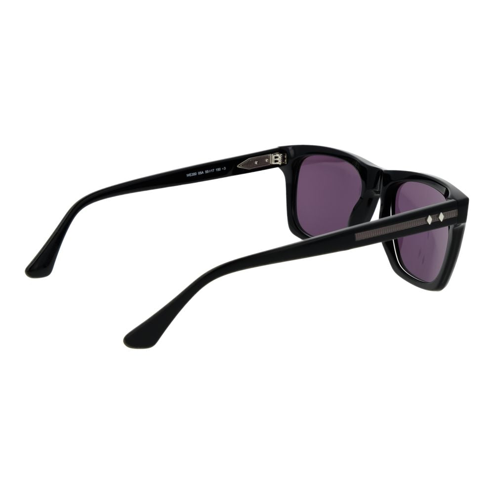 Web Schwarze Sonnenbrille aus Acetat