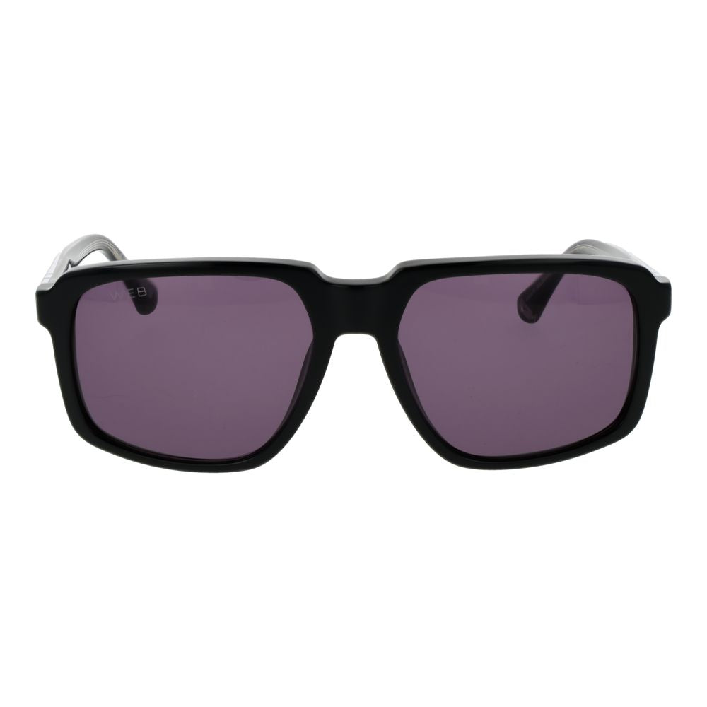 Web Schwarze Sonnenbrille aus Acetat