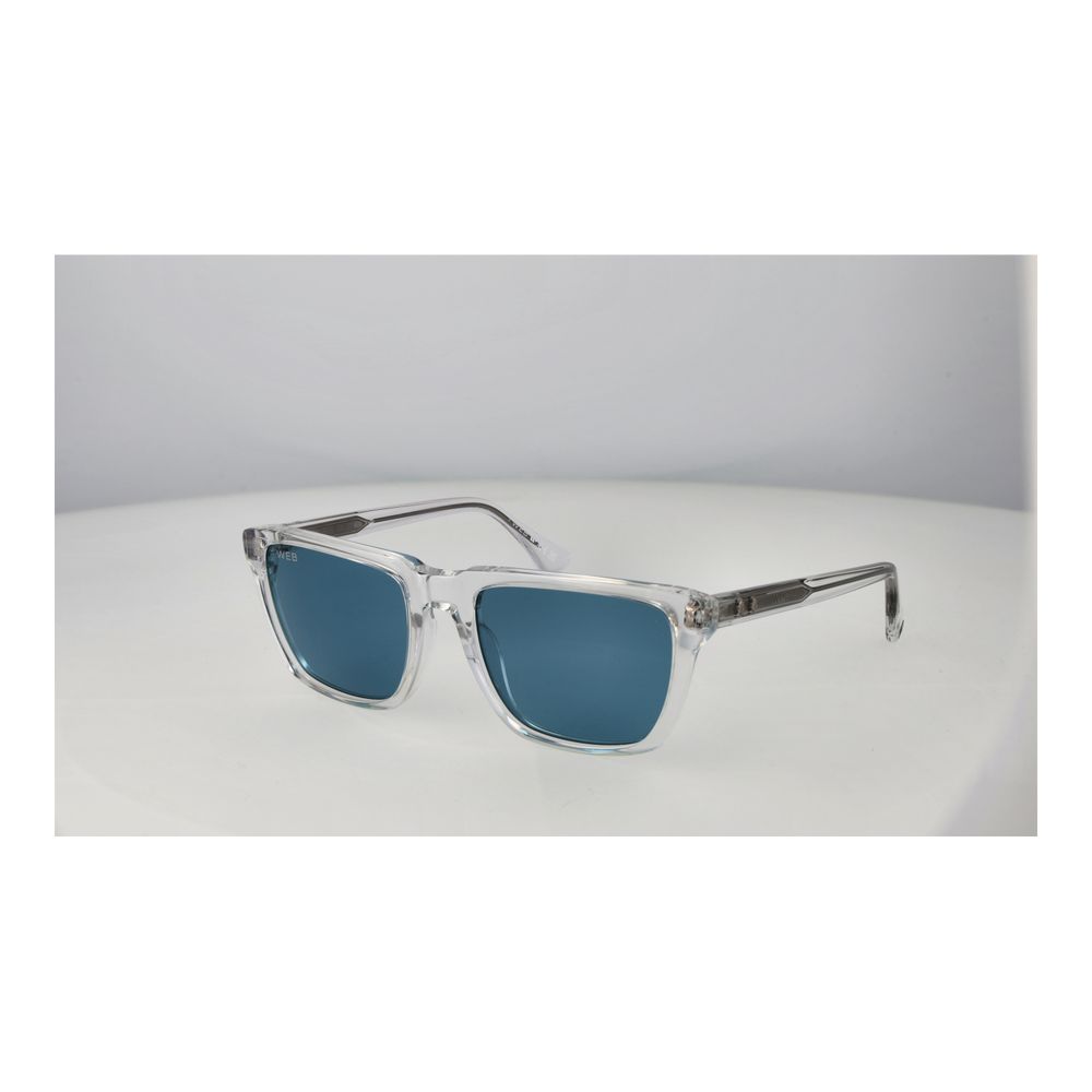 Web Sonnenbrille aus transparentem Acetat