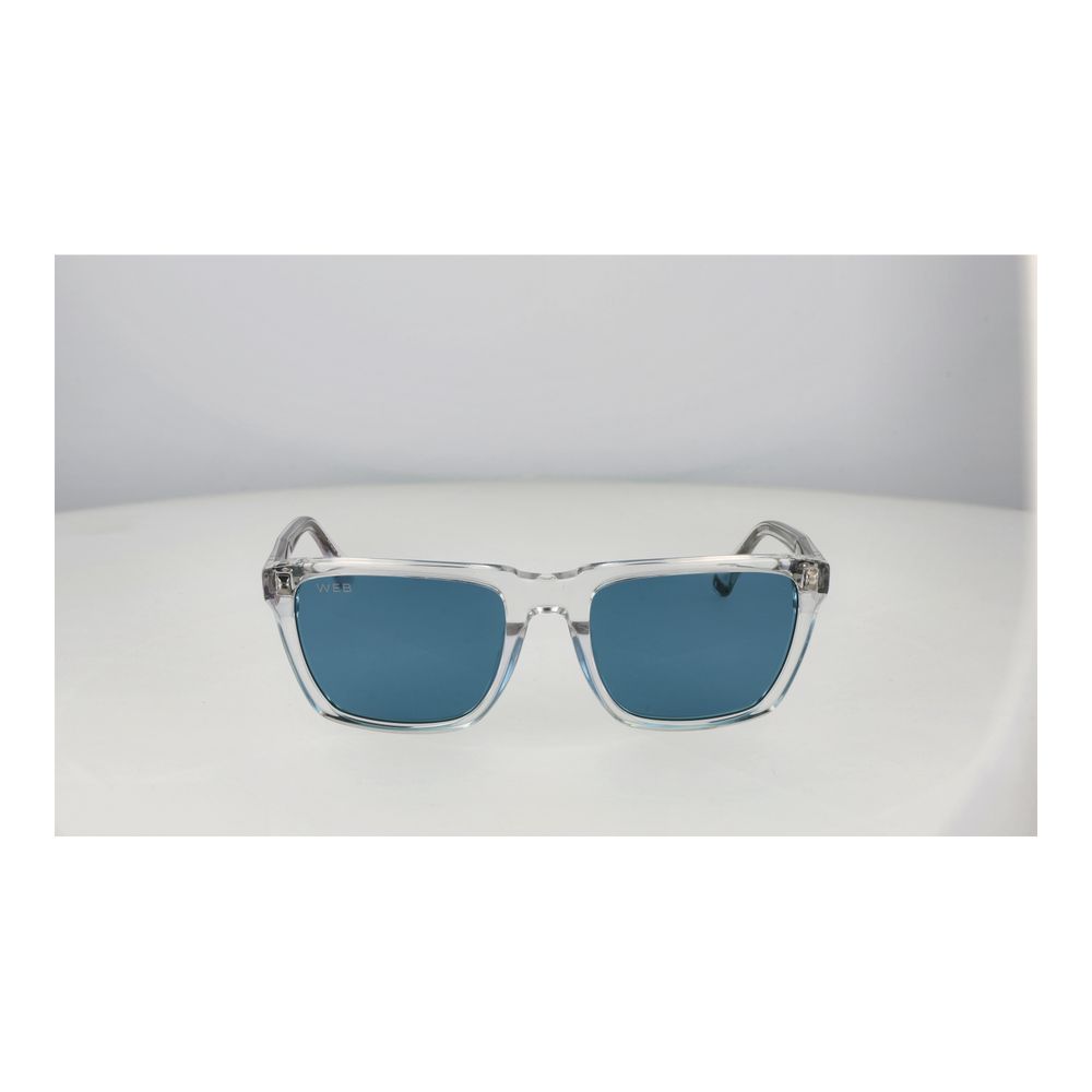 Web Sonnenbrille aus transparentem Acetat