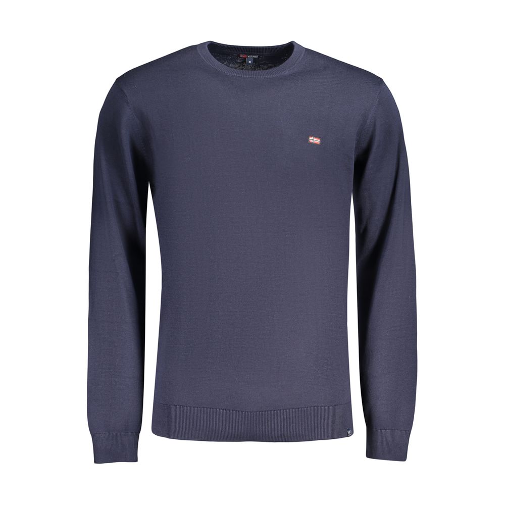 Norway 1963 Herrenhemd aus blauer Baumwolle