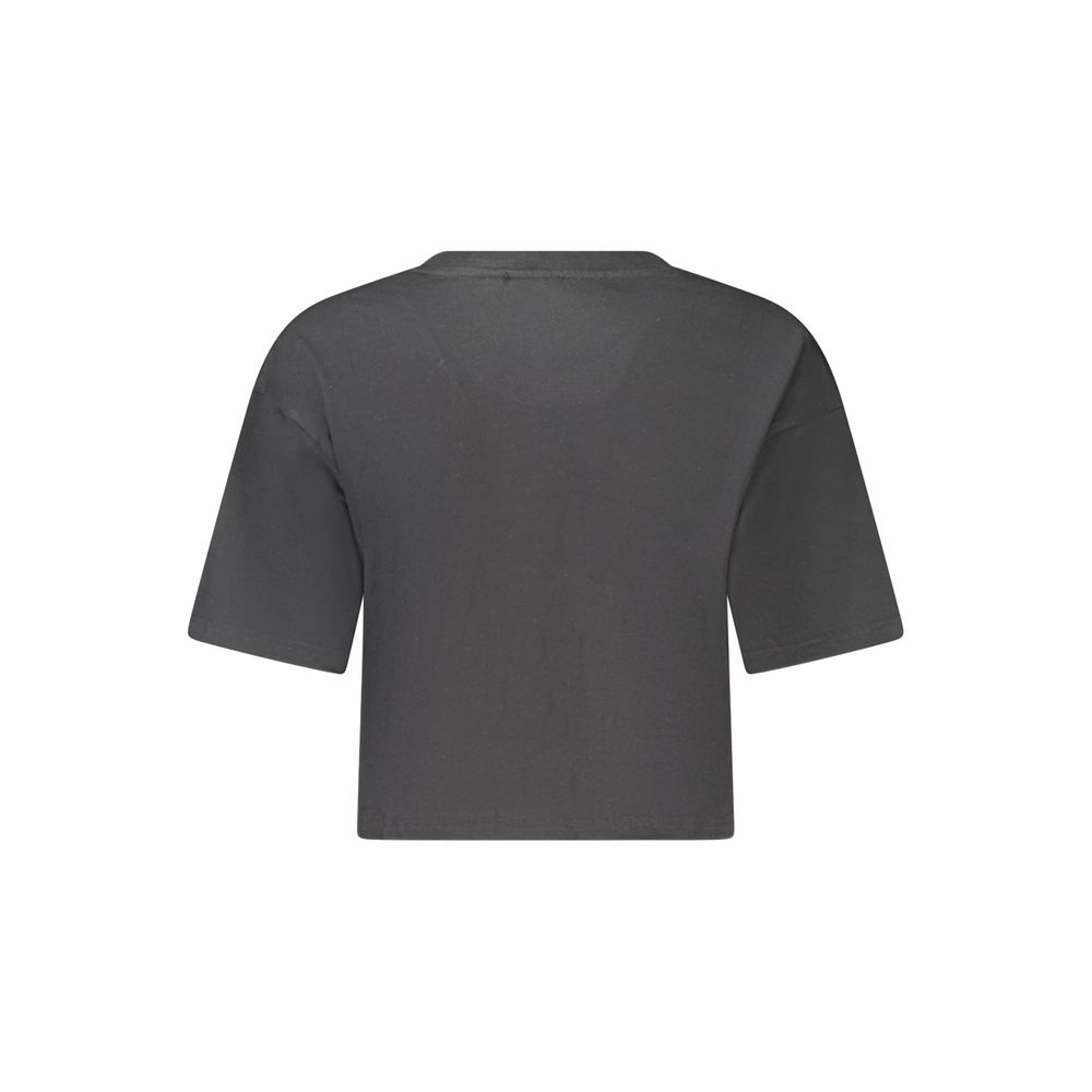 Fila Schwarzes Baumwoll-T-Shirt für Damen