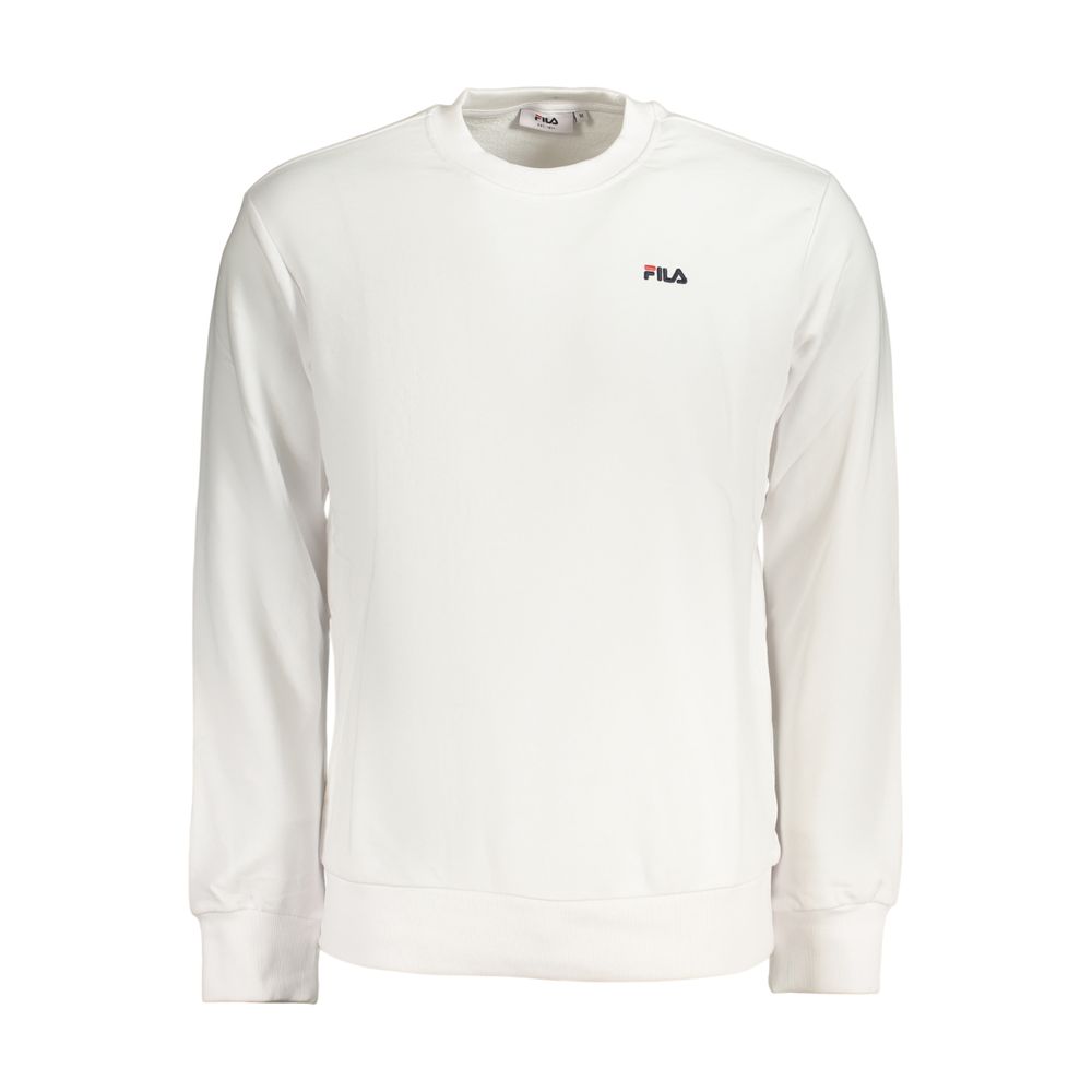 Fila Weißes Herren-Sweatshirt aus Baumwolle