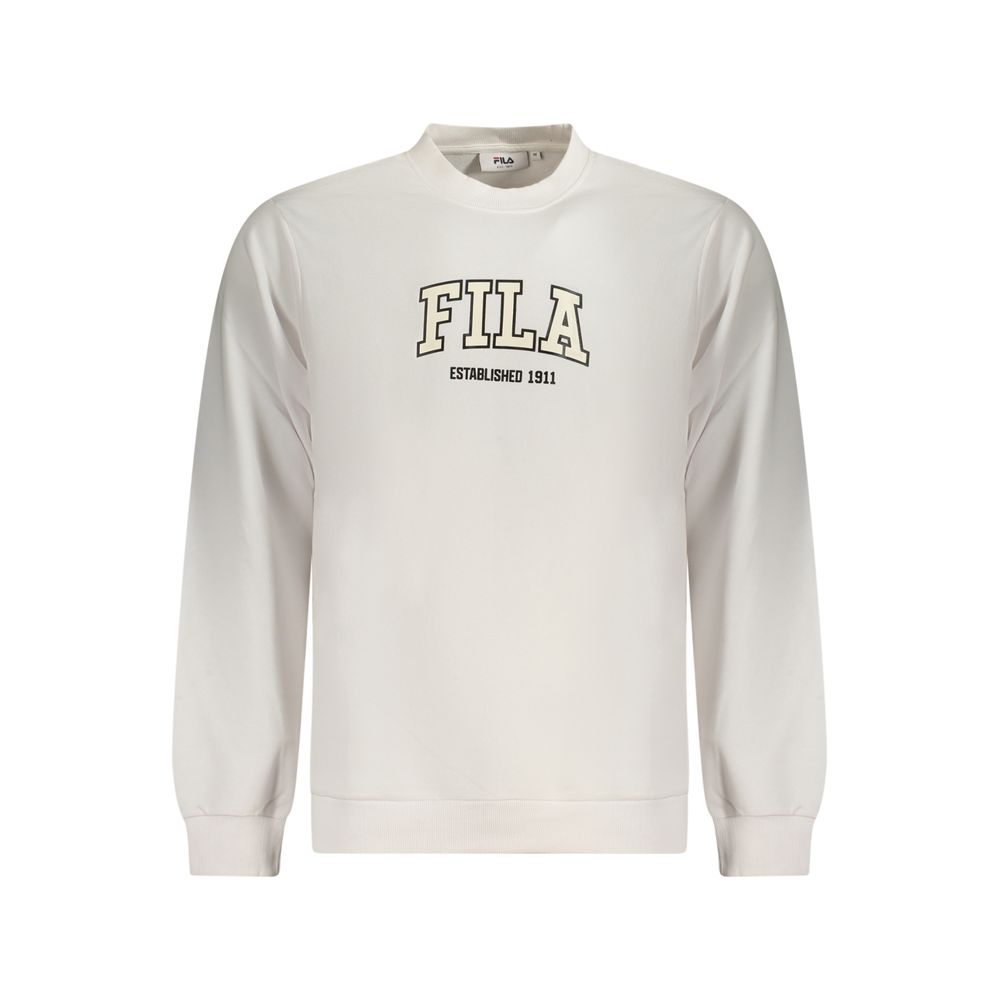 Fila Weißer Baumwollpullover für Männer