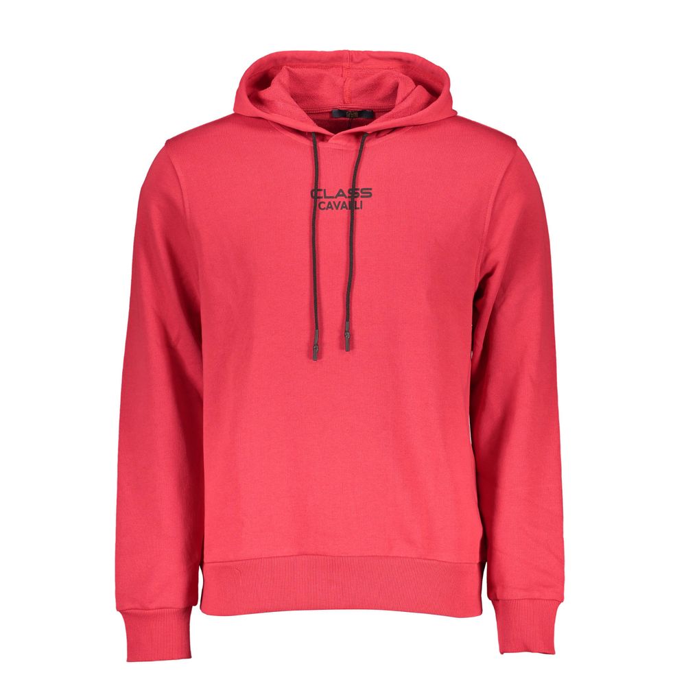 Cavalli Class Rosso Baumwoll-Sweatshirt für Herren