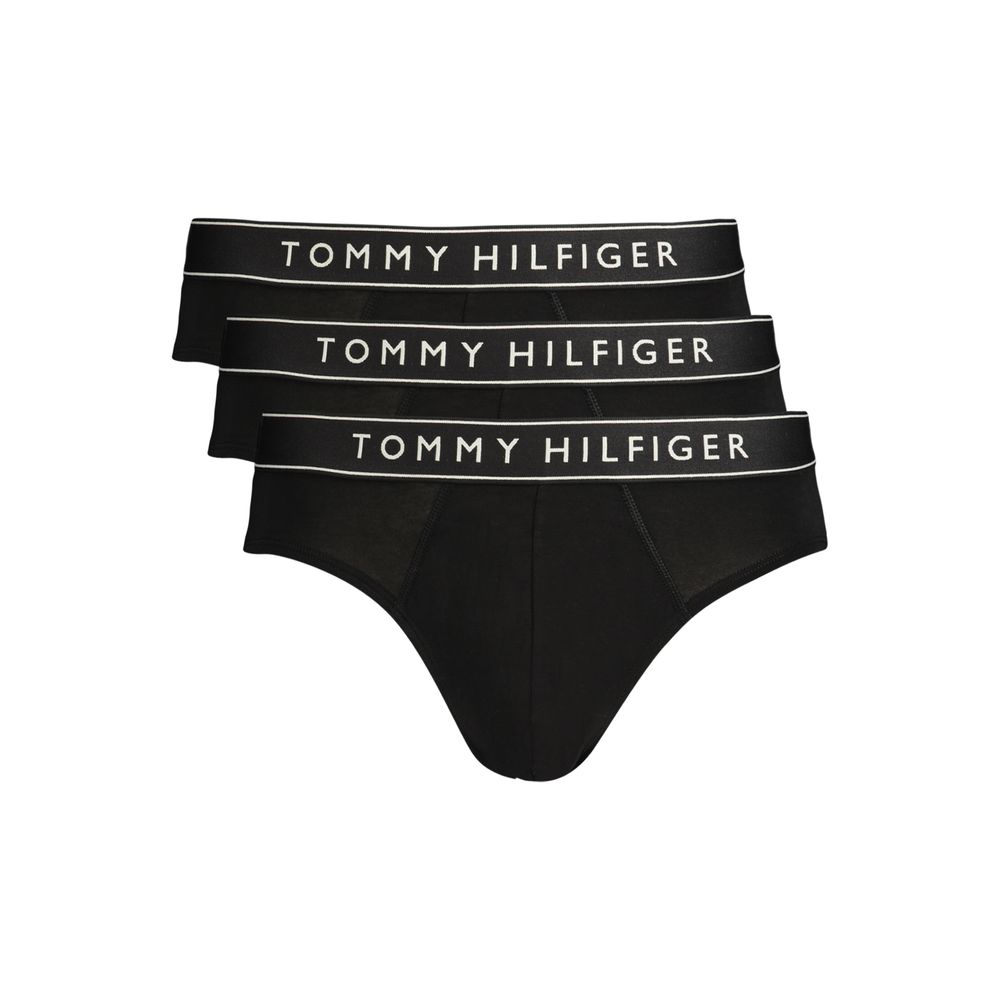 Tommy Hilfiger Schwarze Baumwoll-Herren-Slips