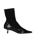 Jacquemus Schwarze Leder-Stiefeletten