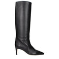 Paris Texas Schwarze Leder-Stiefeletten