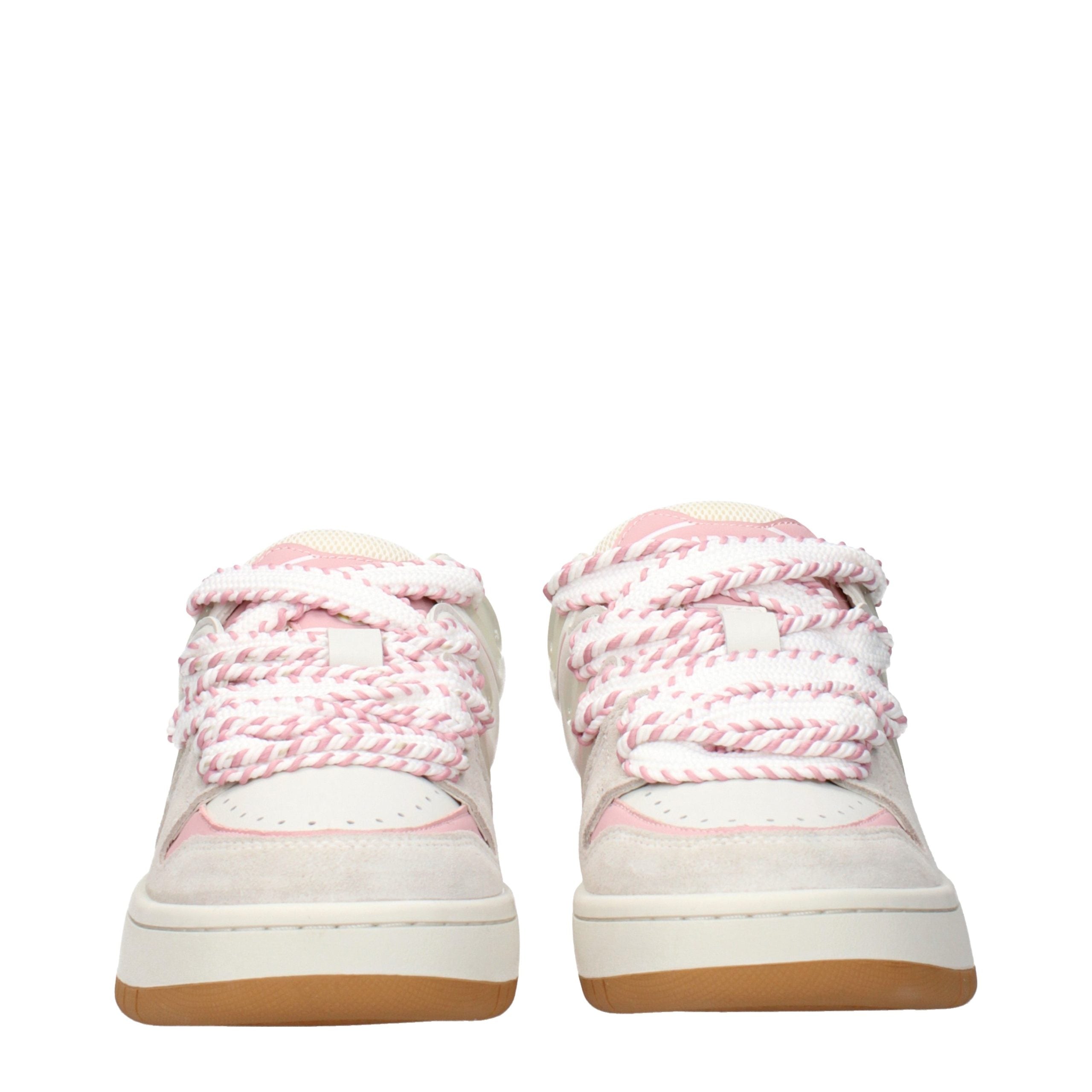 Barrow Weiße Low-Top-Sneaker aus Leder