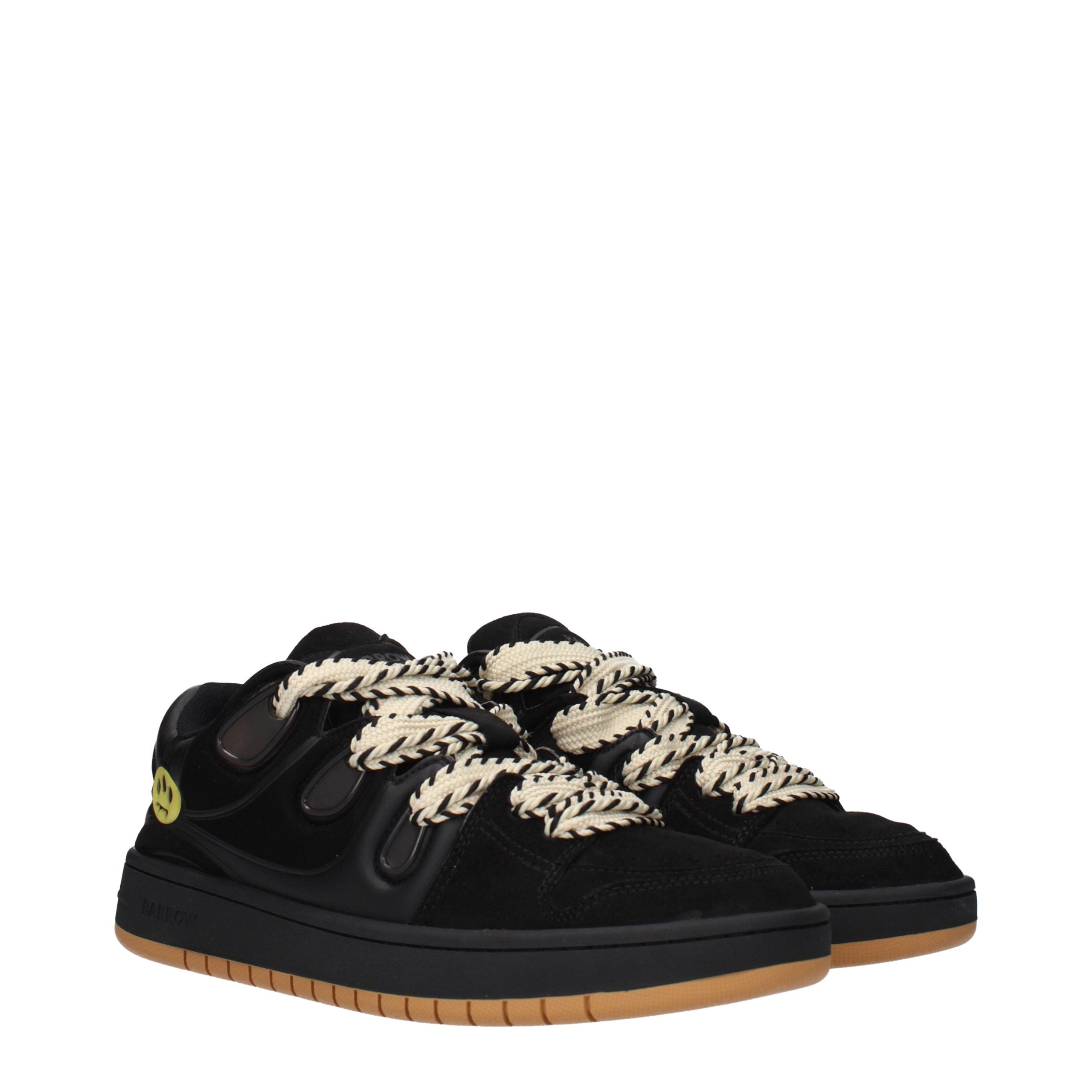 Barrow Schwarze Leder-Sneakers