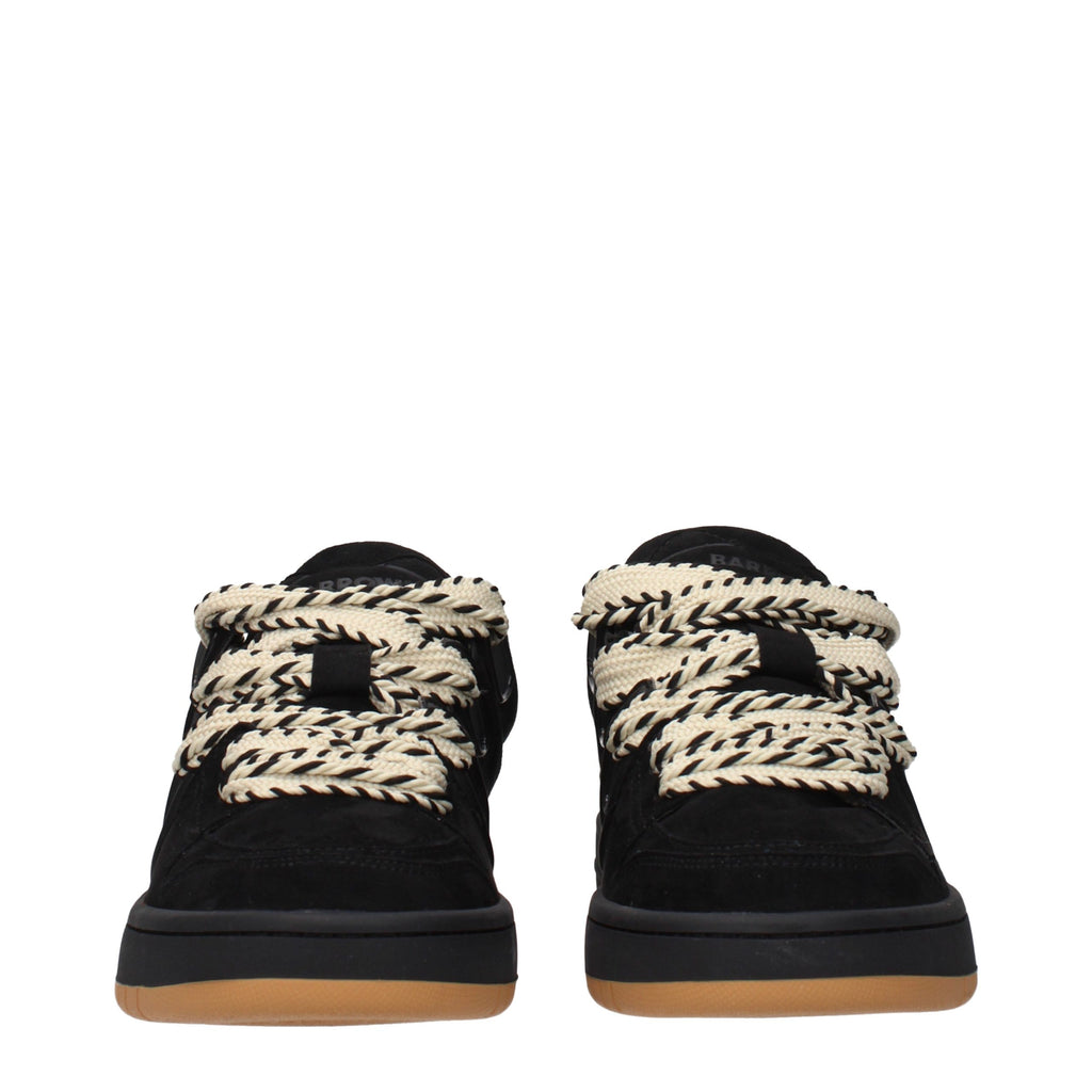 Barrow Schwarze Leder-Sneakers