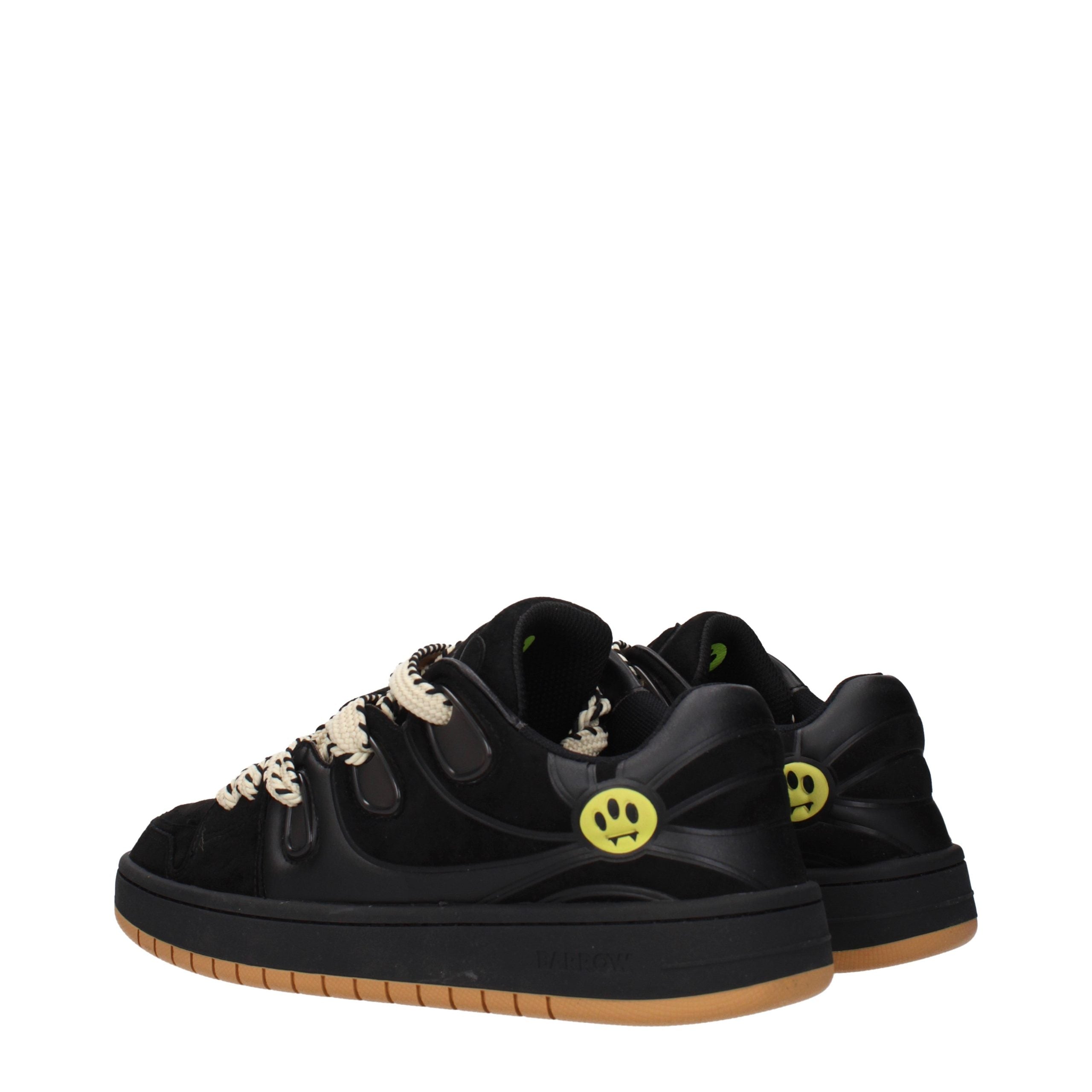 Barrow Schwarze Leder-Sneakers