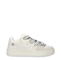Barrow Weiße Low-Top-Sneaker aus Leder