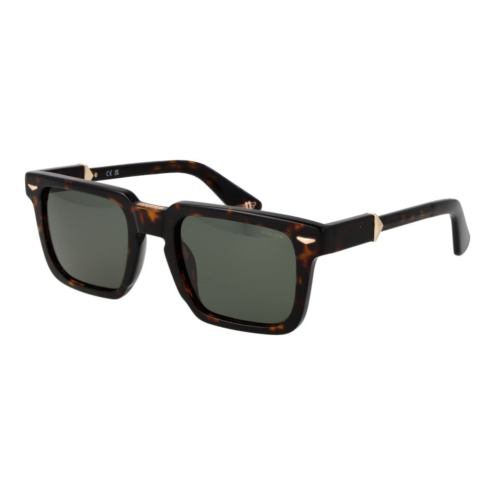 Police Sonnenbrille aus braunem Celluloseacetat