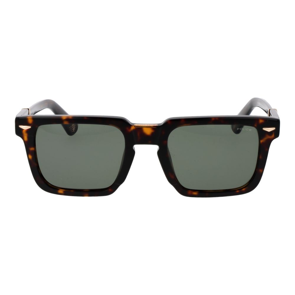 Police Sonnenbrille aus braunem Celluloseacetat